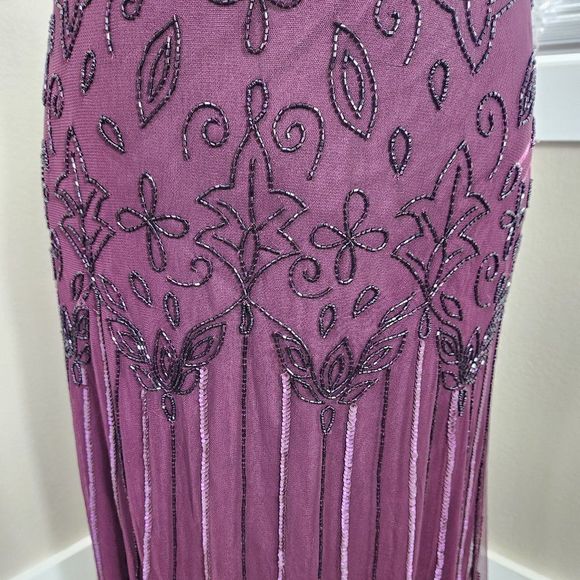 Adrianna Papell Beaded Blouson Gown - Picture 7 of 16